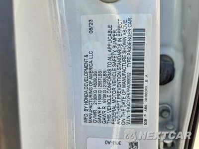 Zdjęcie 12 z 12 samochodu: 2023 HONDA ACCORD HYBRID EXL VIN:1HGCY2F67PA069092 - miniatura