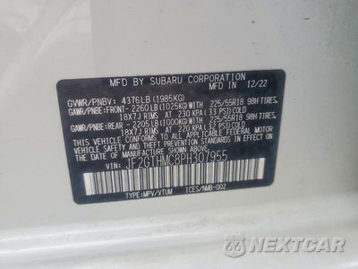 Zdjęcie 13 z 13 samochodu: 2023 SUBARU CROSSTREK LIMITED VIN:JF2GTHMC8PH307955 - miniatura