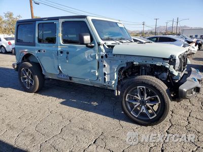 Czwarte zdjęcie samochodu z boku: 2024 JEEP WRANGLER 4XE VIN:1C4RJXN68RW191249 - miniatura