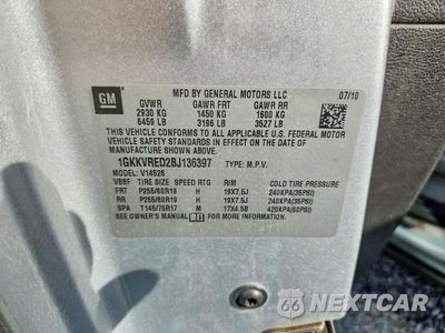 Zdjęcie 14 z 14 samochodu: 2011 GMC ACADIA SLT-1 VIN:1GKKVRED2BJ136397 - miniatura