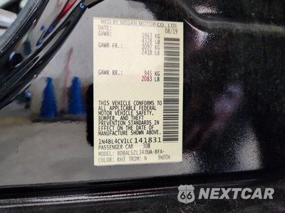 Zdjęcie 12 z 12 samochodu: 2020 NISSAN ALTIMA SR VIN:1N4BL4CV1LC141831 - miniatura