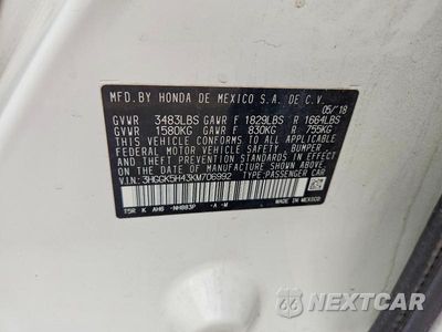 Zdjęcie 12 z 12 samochodu: 2019 HONDA FIT LX VIN:3HGGK5H43KM706992 - miniatura