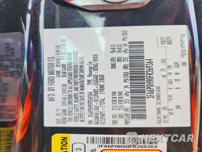 Zdjęcie 13 z 13 samochodu: 2015 FORD FUSION SE VIN:3FA6P0H90FR269364 - miniatura