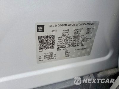 Zdjęcie 13 z 13 samochodu: 2019 CHEVROLET EQUINOX LT VIN:2GNAXUEV9K6241861 - miniatura