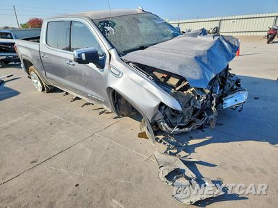 Czwarte zdjęcie samochodu z boku: 2021 GMC SIERRA K1500 SLT VIN:3GTU9DET7MG211182 - miniatura