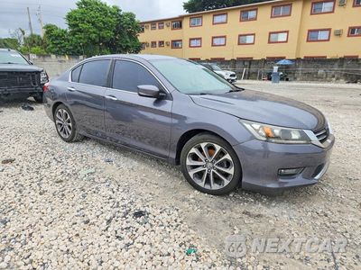 Czwarte zdjęcie samochodu z boku: 2015 HONDA ACCORD SPORT VIN:1HGCR2F50FA066845 - miniatura