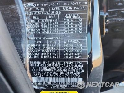 Zdjęcie 12 z 12 samochodu: 2019 LAND ROVER DISCOVERY SPORT HSE VIN:SALCR2FX3KH791379 - miniatura