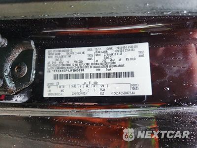 Zdjęcie 12 z 12 samochodu: 2018 FORD F150 SUPER CAB VIN:1FTEX1EP1JFB60898 - miniatura
