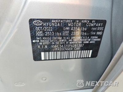 Zdjęcie 13 z 13 samochodu: 2023 HYUNDAI SONATA LIMITED VIN:KMHL34J20PA281387 - miniatura