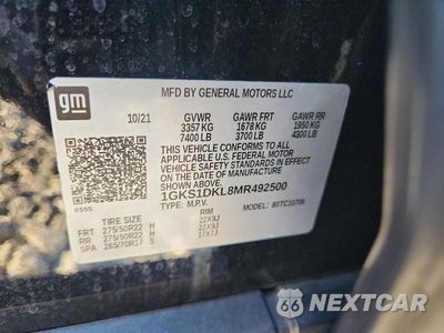 Zdjęcie 13 z 13 samochodu: 2021 GMC YUKON DENALI VIN:1GKS1DKL8MR492500 - miniatura