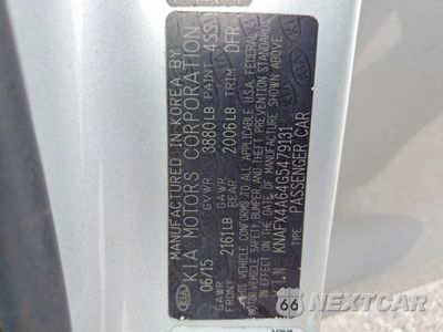 Zdjęcie 13 z 13 samochodu: 2016 KIA FORTE LX VIN:KNAFX4A64G5479131 - miniatura