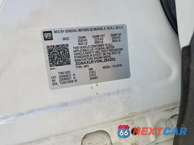 Zdjęcie 13 z 13 samochodu: 2022 CHEVROLET EQUINOX LT VIN:3GNAXUEV5NL264201 - miniatura