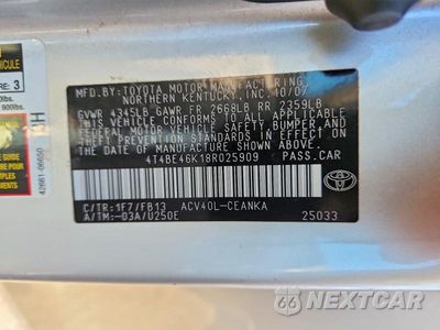 Zdjęcie 12 z 12 samochodu: 2008 TOYOTA CAMRY LE VIN:4T4BE46K18R025909 - miniatura