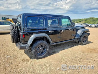 Trzecie zdjęcie samochodu z tyłu: 2023 JEEP WRANGLER 4XE VIN:1C4JJXN69PW610834 - miniatura