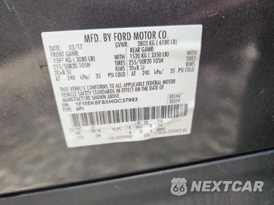 Zdjęcie 13 z 13 samochodu: 2017 FORD EXPLORER LIMITED VIN:1FM5K8F8XHGC37993 - miniatura