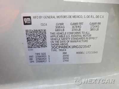 Zdjęcie 13 z 13 samochodu: 2024 CHEVROLET SILVERADO C1500 CUSTOM VIN:3GCPABEK1RG323547 - miniatura