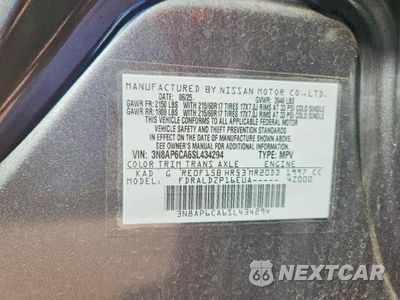 Zdjęcie 14 z 14 samochodu: 2025 NISSAN KICKS SV VIN:3N8AP6CA6SL434294 - miniatura