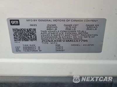 Zdjęcie 13 z 13 samochodu: 2021 CHEVROLET EQUINOX LS VIN:2GNAXHEV4M6157795 - miniatura