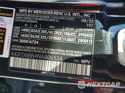 Zdjęcie 13 z 13 samochodu: 2022 MERCEDES-BENZ GLE COUPE AMG 53 4MATIC VIN:4JGFD6BB4NA806534 - miniatura