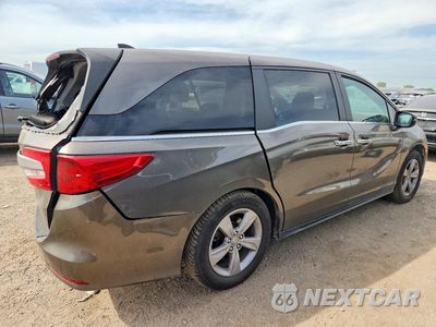 Trzecie zdjęcie samochodu z tyłu: 2019 HONDA ODYSSEY EXL VIN:5FNRL6H78KB031276 - miniatura