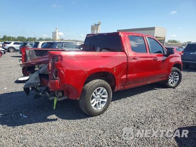 Trzecie zdjęcie samochodu z tyłu: 2022 CHEVROLET SILVERADO K1500 RST VIN:1GCUDEED8NZ557143 - miniatura