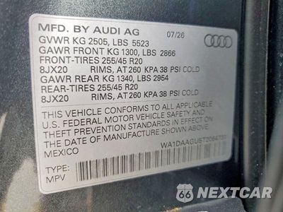 Zdjęcie 14 z 14 samochodu: 2026 AUDI Q5 SPORTBACK PREMIUM VIN:WA1DAAGU5T2064731 - miniatura