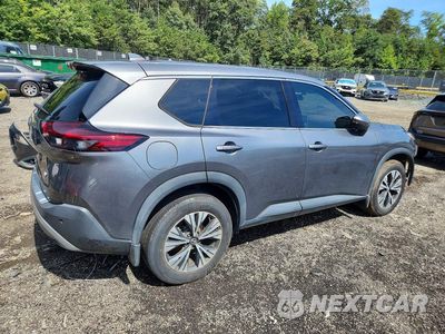 Trzecie zdjęcie samochodu z tyłu: 2021 NISSAN ROGUE SV VIN:5N1AT3BA0MC722152 - miniatura