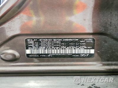 Zdjęcie 14 z 14 samochodu: 2018 MITSUBISHI OUTLANDER SPORT ES VIN:JA4AR3AU8JU011944 - miniatura