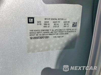 Zdjęcie 12 z 12 samochodu: 2016 CHEVROLET MALIBU LT VIN:1G1ZE5ST2GF212931 - miniatura