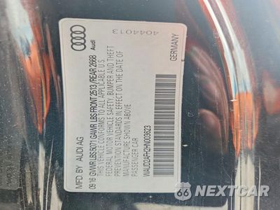 Zdjęcie 13 z 13 samochodu: 2017 AUDI A5 SPORT VIN:WAUD2AFH2HN003623 - miniatura