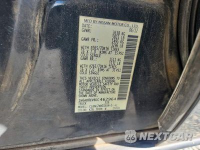 Zdjęcie 12 z 12 samochodu: 2012 NISSAN FRONTIER S VIN:1N6AD0EV6CC462964 - miniatura