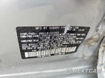 Zdjęcie 12 z 12 samochodu: 2021 SUBARU FORESTER PREMIUM VIN:JF2SKAJC8MH487135 - miniatura