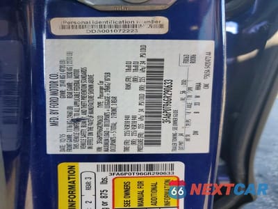 Zdjęcie 12 z 12 samochodu: 2016 FORD FUSION SE VIN:3FA6P0T96GR290633 - miniatura