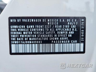 Zdjęcie 12 z 12 samochodu: 2017 VOLKSWAGEN JETTA SPORT VIN:3VWD17AJ9HM409683 - miniatura