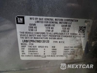 Zdjęcie 13 z 13 samochodu: 2021 BUICK ENVISION ESSENCE VIN:LRBFZPR47MD139120 - miniatura