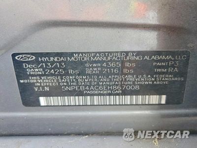 Zdjęcie 12 z 12 samochodu: 2014 HYUNDAI SONATA GLS VIN:5NPEB4AC6EH867008 - miniatura