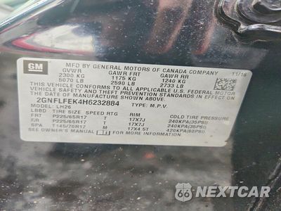 Zdjęcie 13 z 13 samochodu: 2017 CHEVROLET EQUINOX LT VIN:2GNFLFEK4H6232884 - miniatura