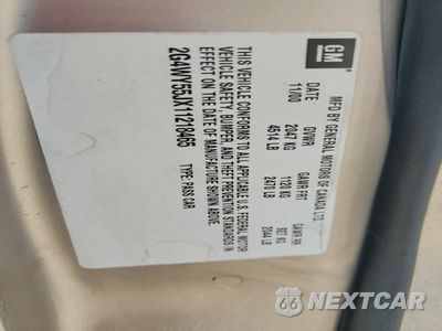 Zdjęcie 12 z 12 samochodu: 2001 BUICK CENTURY LIMITED VIN:2G4WY55JX11218465 - miniatura