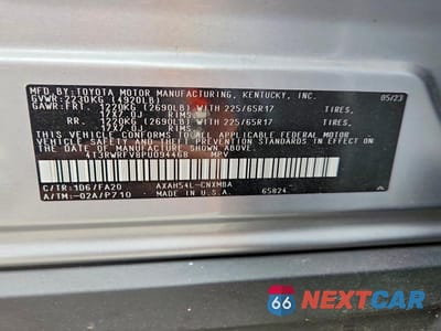 Zdjęcie 13 z 13 samochodu: 2023 TOYOTA RAV4 HYBRID XLE VIN:4T3RWRFV8PU094468 - miniatura