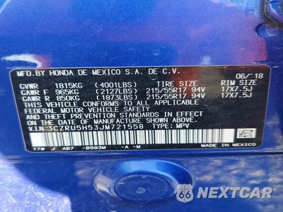 Zdjęcie 13 z 13 samochodu: 2018 HONDA HR-V EX VIN:3CZRU5H53JM721558 - miniatura