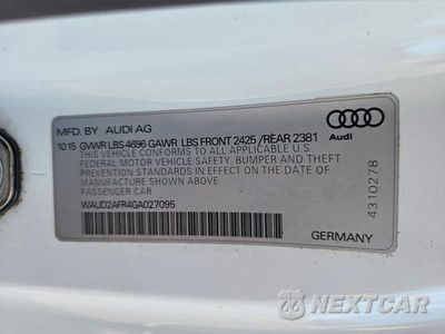 Zdjęcie 12 z 12 samochodu: 2016 AUDI A5 PREMIUM PLUS S-LINE VIN:WAUD2AFR4GA027095 - miniatura