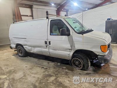 Czwarte zdjęcie samochodu z boku: 2003 FORD ECONOLINE E150 VAN VIN:1FTRE14263HB46192 - miniatura
