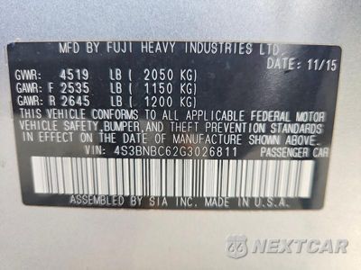 Zdjęcie 12 z 12 samochodu: 2016 SUBARU LEGACY 2.5I PREMIUM VIN:4S3BNBC62G3026811 - miniatura