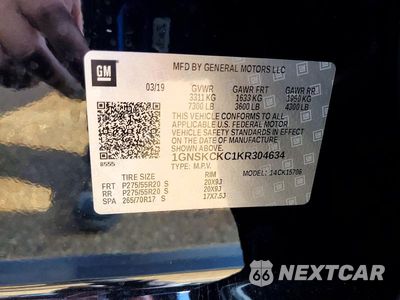 Zdjęcie 13 z 13 samochodu: 2019 CHEVROLET TAHOE K1500 PREMIER VIN:1GNSKCKC1KR304634 - miniatura