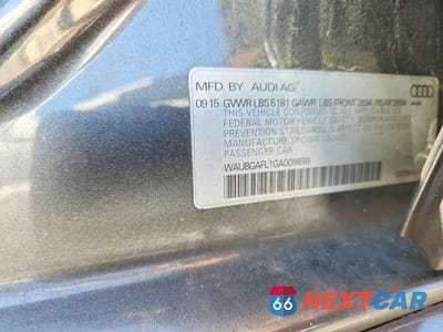 Zdjęcie 12 z 12 samochodu: 2016 AUDI S4 PREMIUM PLUS VIN:WAUBGAFL1GA009898 - miniatura