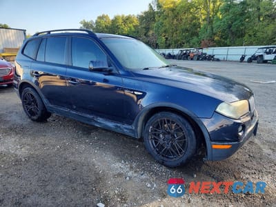 Czwarte zdjęcie samochodu z boku: 2008 BMW X3 3.0SI VIN:WBXPC93428WJ23867 - miniatura