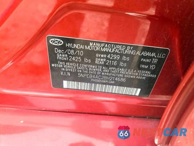 Zdjęcie 12 z 12 samochodu: 2011 HYUNDAI SONATA GLS VIN:5NPEB4AC2BH214686 - miniatura
