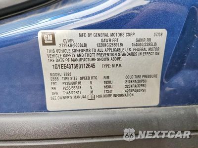 Zdjęcie 12 z 12 samochodu: 2009 CADILLAC SRX VIN:1GYEE437390112645 - miniatura