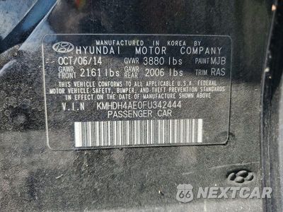 Zdjęcie 12 z 12 samochodu: 2015 HYUNDAI ELANTRA SE VIN:KMHDH4AE0FU342444 - miniatura