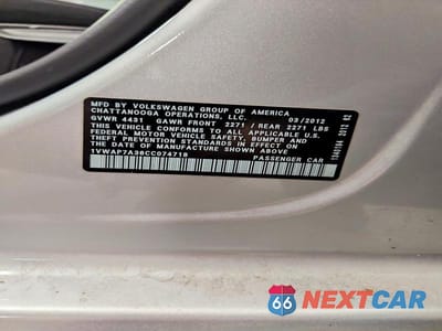 Zdjęcie 12 z 12 samochodu: 2012 VOLKSWAGEN PASSAT S VIN:1VWAP7A36CC074718 - miniatura